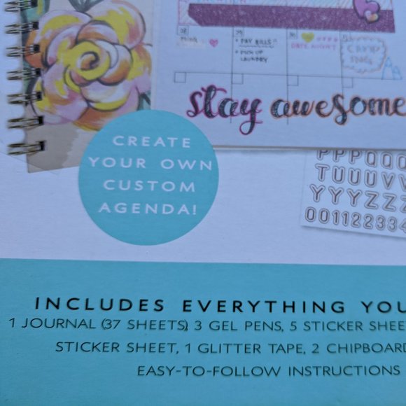 Custom Agenda Planner Date Book Stitch Journal Doodling Sketching Blank Notebook - Picture 9 of 10